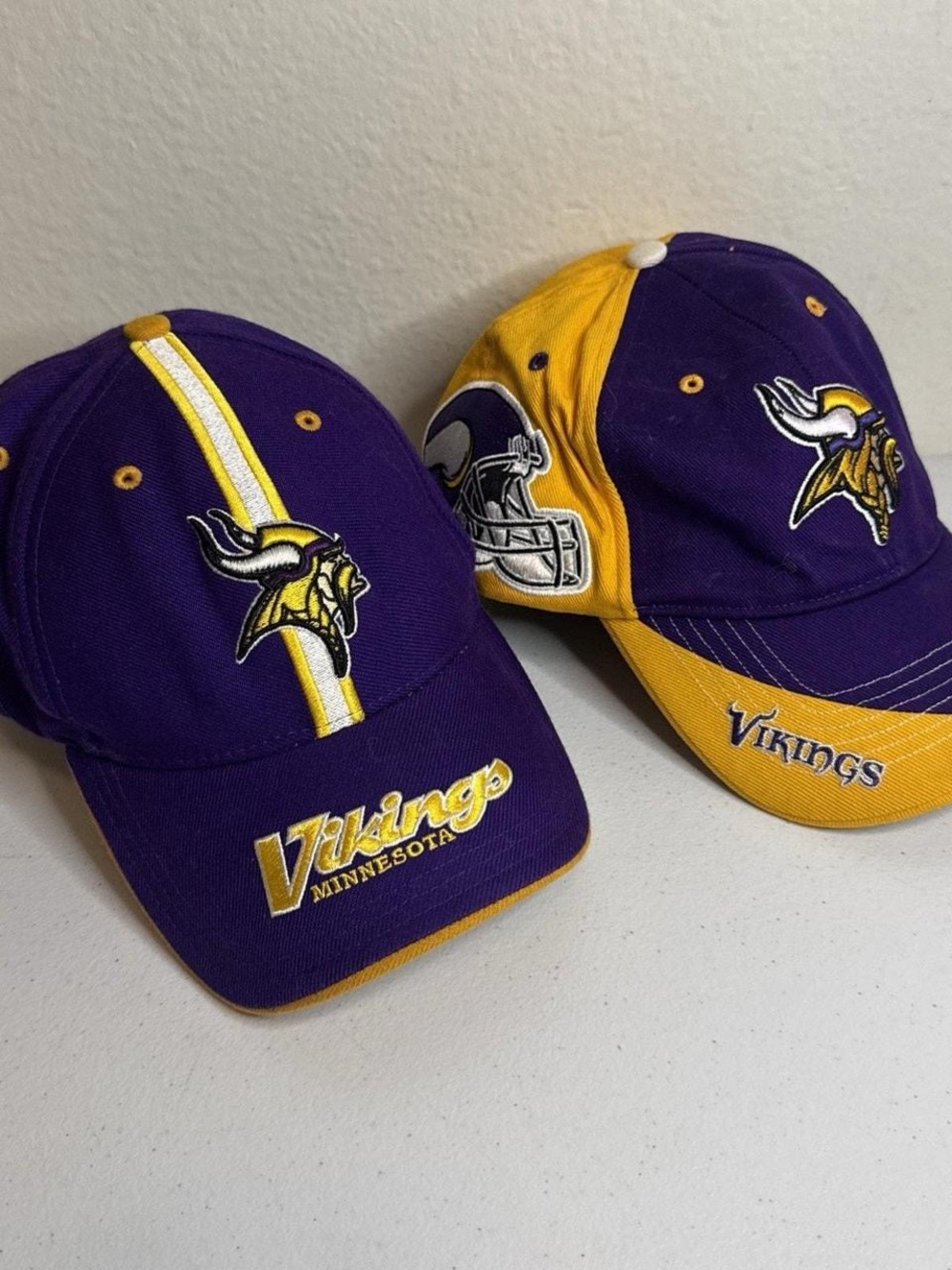 Vintage NFL VIKINGS  Purple and Gold Baseball Caps